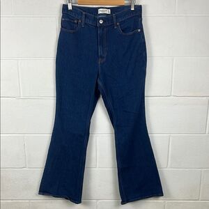 Abercrombie and Fitch women’s the vintage high rise dark wash flare